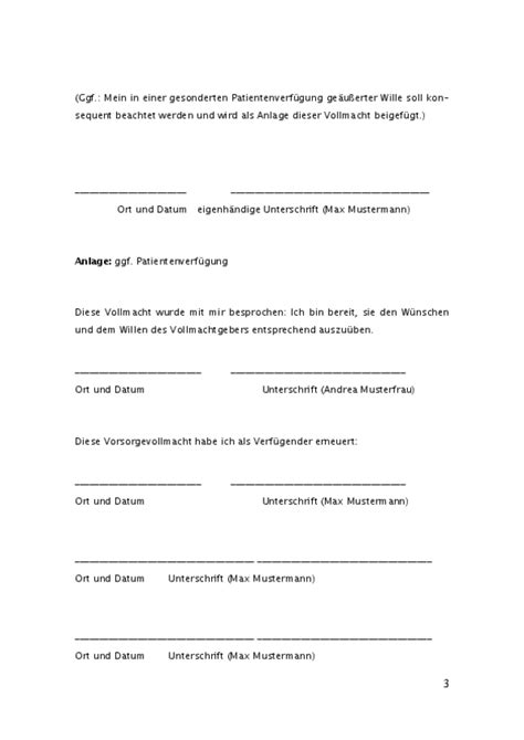 Die vorsorgevollmacht entspricht dem rechtscharakter einer willenserklärung. Vorsorgevollmacht Muster-Formular zum Download