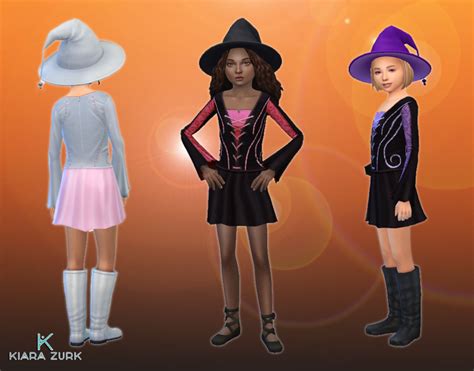 Maxis Match Cc World Halloween Dresses For Girls Witch Dress Girls