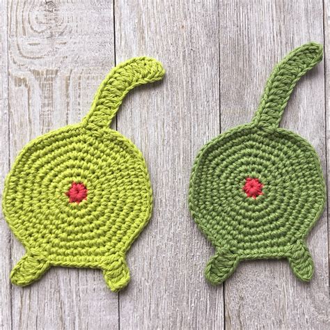 Cat butt coaster crochet pattern cat butt coasters kitty