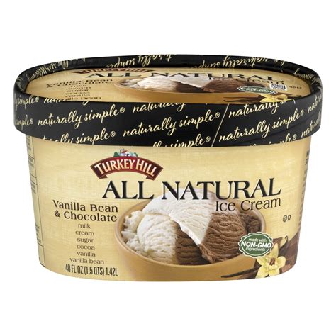 Turkey Hill All Natural Vanilla Bean Chocolate Ice Cream 48 Fl Oz Shipt