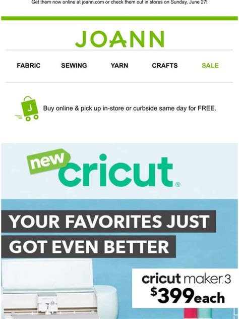 Jo Ann Fabric And Craft Store Have You Checked Out The New Cricut