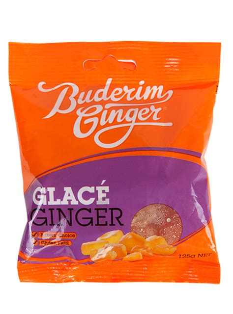Glace Ginger 125g Buderim Ginger Shop
