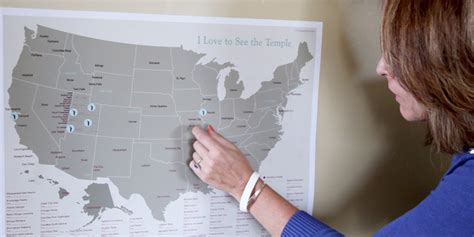 United States Temple Map In Lds Posters On