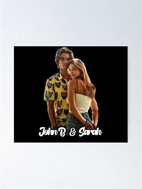 John B And Sarah OuterBanks Poster By Mokarlsefni Redbubble