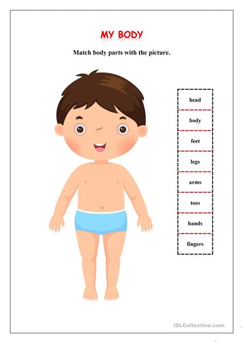Esl printable body parts vocabulary worksheets, picture dictionaries, matching exercises, word search and crossword puzzles, missing letters in words and unscramble the words exercises, multiple choice tests, flashcards, vocabulary learning cards, esl fidget spinner and dominoes. Body Parts - Have Got - English ESL Worksheets for ...