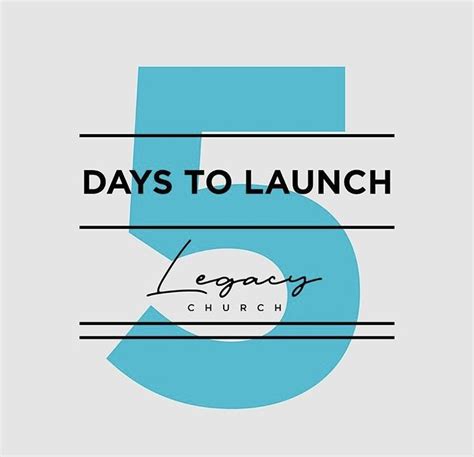 5 Days To Launch Church Church Graphic Design Graphic Design