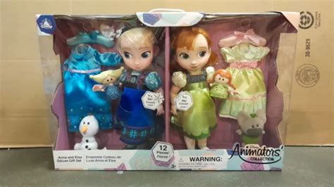 Disney Anna And Elsa Singing Dolls Deluxe T Set Animators