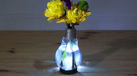 How To Make A Light Bulb Vase Youtube
