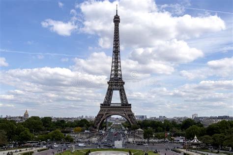 Eiffel Tower One Of The Most Iconic Landmarks Of Paris Located On The