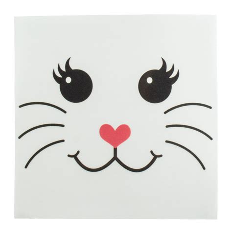 Discover this and more facts that are all about bunnies. 6" Easter Bunny Face Decal 300009921 - CraftOutlet.com