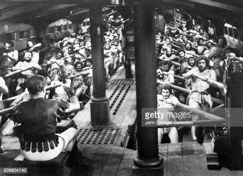 Actors Row In The Galley Slave Scene Of Ben Hur Nachrichtenfoto Getty Images