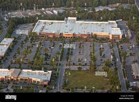 Aerial view of the Super Walmart in Mount Pleasant, South Carolina