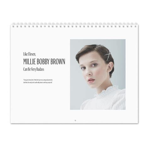 Millie bobby brown (born 19 february 2004) is an english actress, model and producer. Millie Bobby Brown Vol.1 2021 Wall Calendar | Etsy