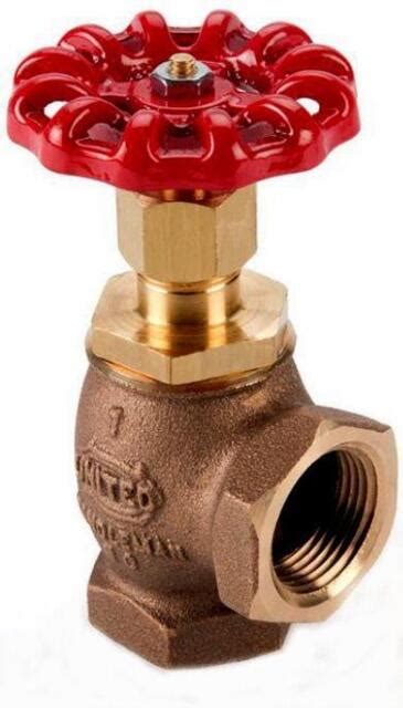 2 United Brass Angle 90 Deg Globe Valve 126t Rated For Steam For Sale