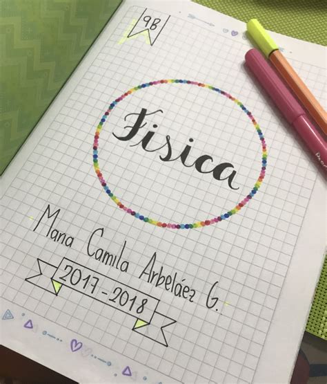 Ver más ideas sobre diseños de cuadernos, disenos de unas, cuadernos. Cuaderno de fisica marcado | Diseños de cuadernos ...