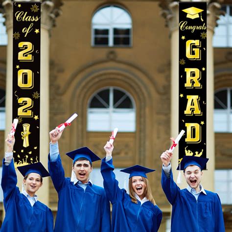 Graduation Porch Sign Class Of 2021 Congrats Grad Decorations