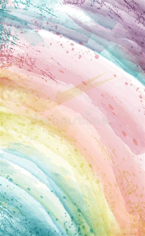 Realistic Multicolored Painted Watercolor Abstract Background Vector