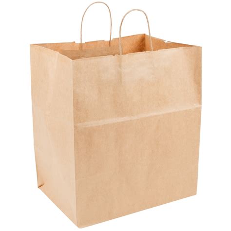 Duro Brown Paper Shopping Bags W Handles 200bundle