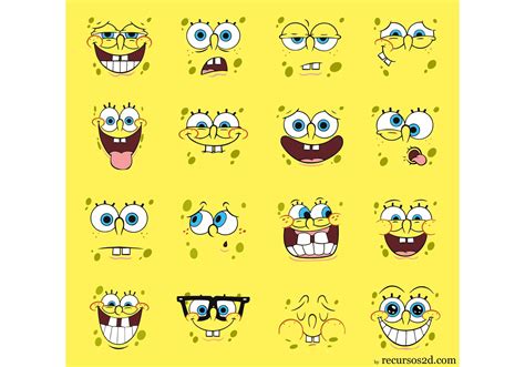 Spongebob Squarepants Vector Pack Faces Download Free Vector Art