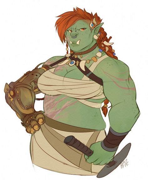 Thick Buff Orc Lady In 2019 Character Design Character Art
