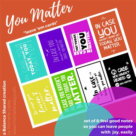 You Matter Cards Free Printable