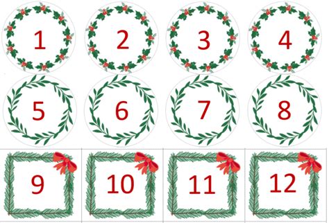 Christmas Numbers Printable