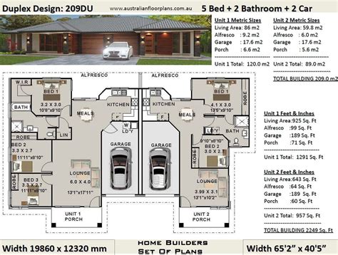 40 2 Bedroom 2 Bathroom Duplex House Plans Popular Style