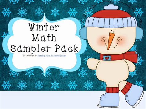 Teacher Tams Educational Adventures 11 Free Winter Math Centers For