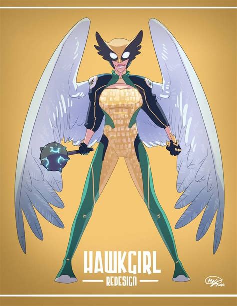 An Image Of A Woman With Wings On Her Chest And The Words Hawkgirl