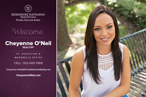 Berkshire Hathaway Homeservices Florida Network Realty Welcomes Cheyenne Oneil Real Estate