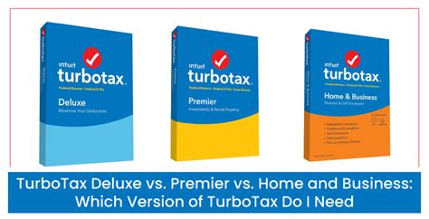 Which Turbotax Version Do I Need Deluxe Vs Premier Vs Home And Business