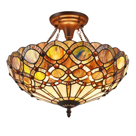 As such, they provide better ambient light and are preferred for living spaces. CHLOE Lighting, Inc CH38435GG16-UF2 Semi-flush Ceiling Fixture