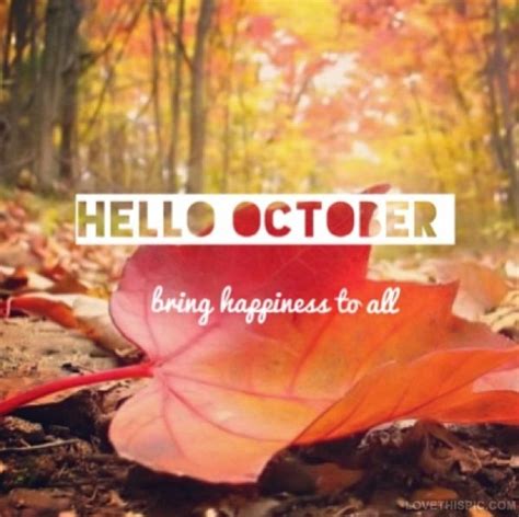 Hello October Pictures Photos And Images For Facebook Tumblr