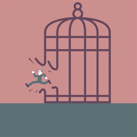 Man In Cage Illustrations Royalty Free Vector Graphics And Clip Art Istock