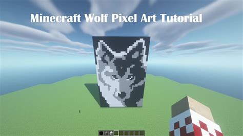 Minecraft Wolf Pixel Art Tutorial Youtube