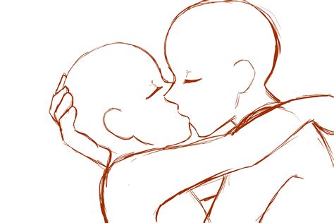 Anime People Kissing Drawing Reference - amigosdelabuenacomida