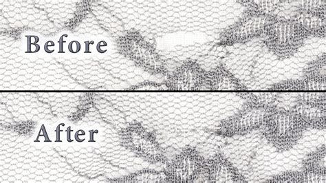 This avoids opening unwanted holes in the garment. How to Repair Lace - YouTube