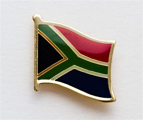 South Africa Lapel Pin Flag Matrix