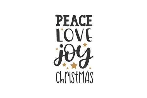Peace Love Joy Christmas Svg Cut File 1532412