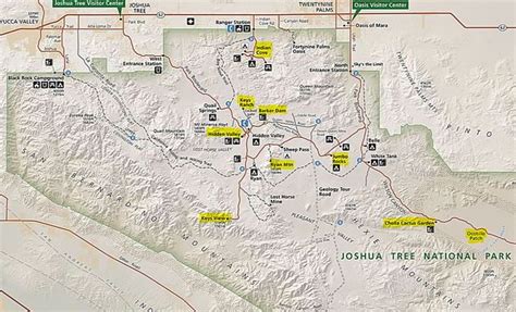 Joshua Tree National Park Hiking Map