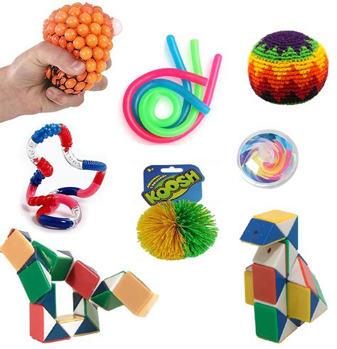 Sensory Fidget Toys Set 10 Pcs Stress Reducer Anxiety Relief Toys For