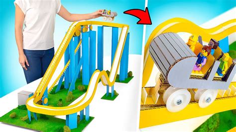 How To Build Cardboard Slide Ride For Cars Youtube