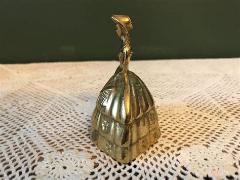 Vintage Brass Southern Belle Bell Brass Bell Made In India Etsy