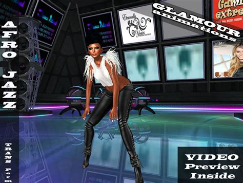 Second Life Marketplace Afro Jazz Solo Dance Trans Perm Glamour Animations