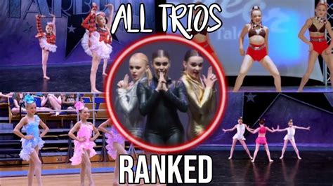 All Dance Moms Trios Ranked Youtube