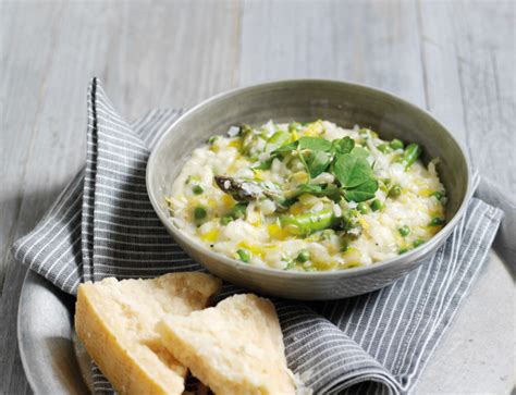 Risotto aux petits pois à l asperge et au Parmesan