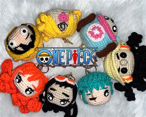 Amigurumi Crochet Keychain Pattern Luffy Crew Bundle Etsy