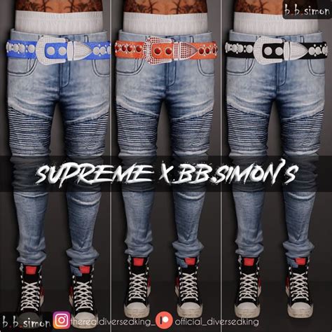 👑diversedking👑 — Supreme X Bbsimonsout Via Patreon Sims 4 Men