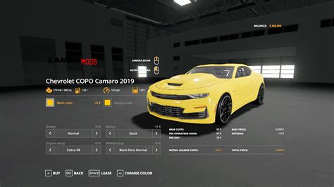 Chevy Camaro Police V1000 Car Farming Simulator 2022 Mod Ls 2022