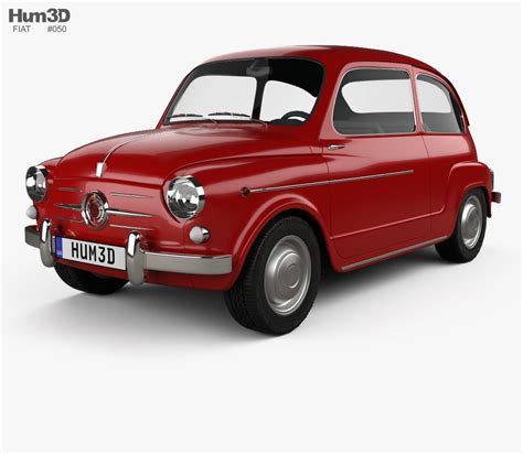 3d Model Of Fiat 600 D 1960 Fiat 600 Fiat 3d Model